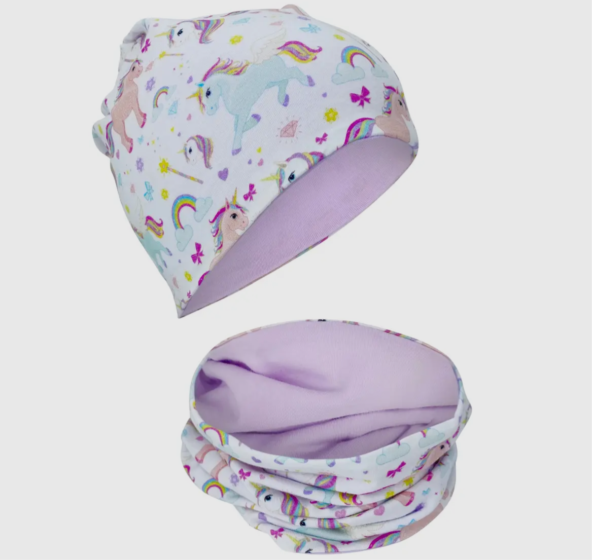 Cappellino e scaldacollo reversibile , 1-6 anni