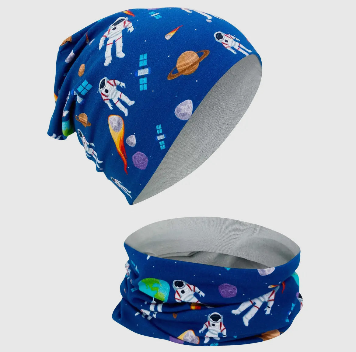 Cappellino e scaldacollo reversibile , 1-6 anni