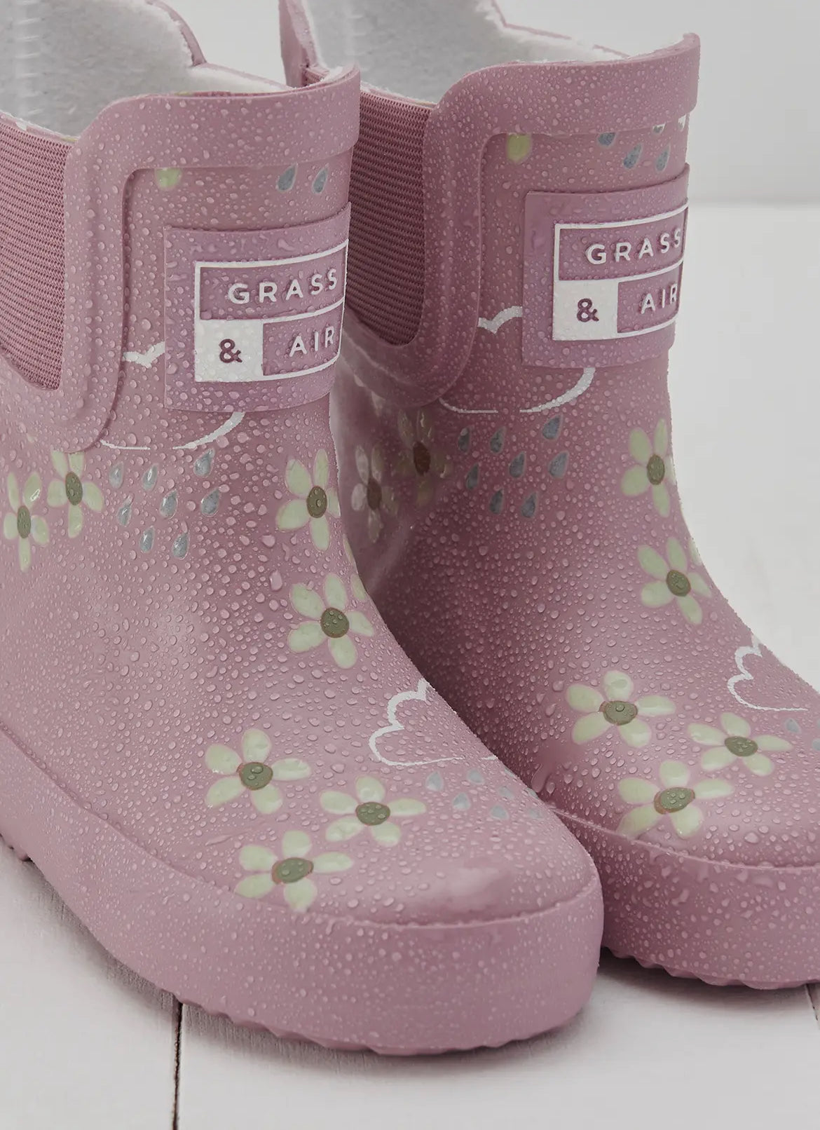 Stivaletto pioggia Grass & Air pink blossom