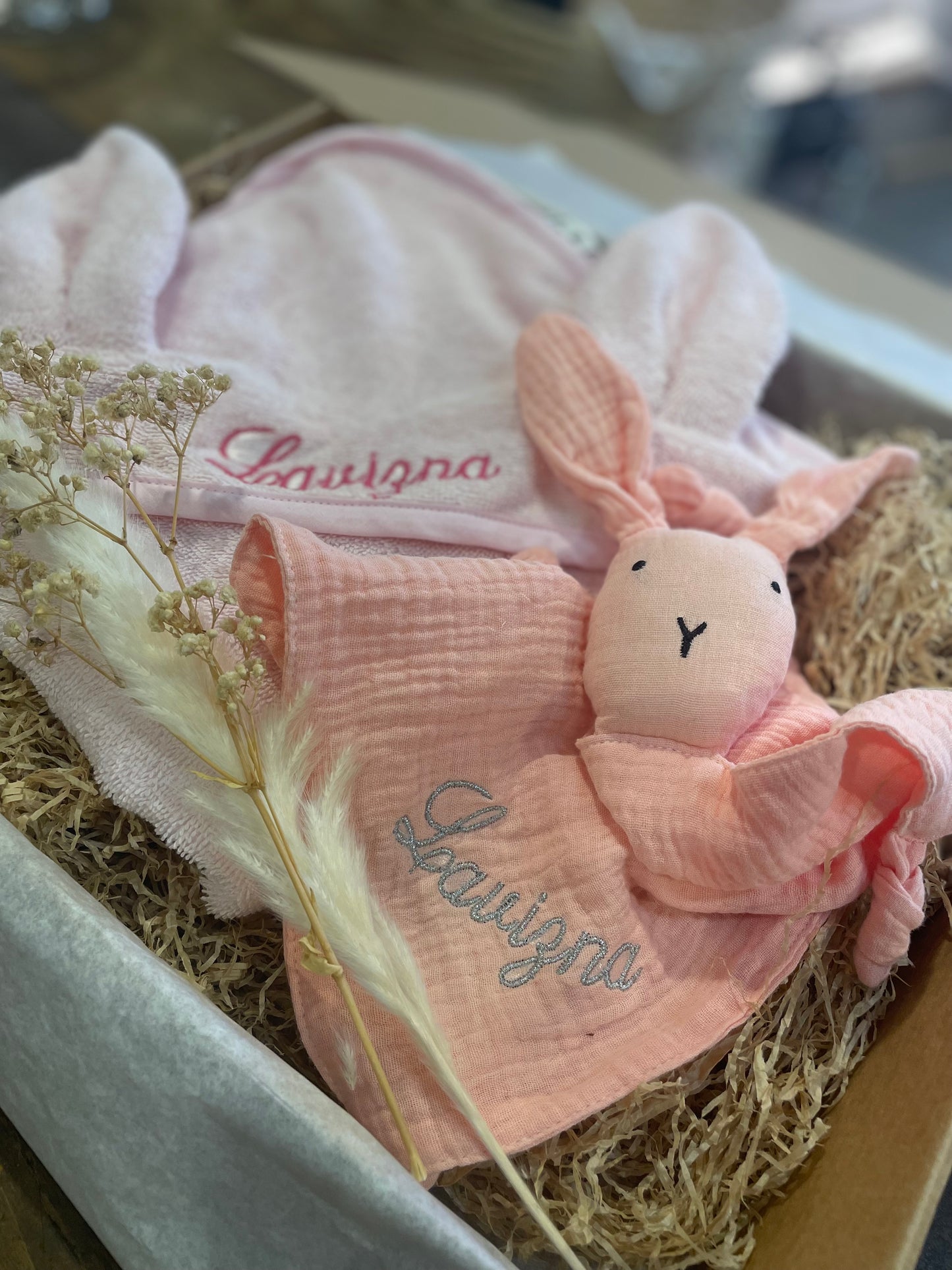 Doudou in mussola di cotone-Rosa baby