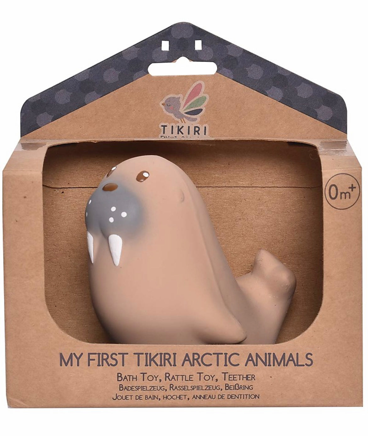 Tikiri

3-in-1 Sonaglio Leone Marino, Massaggiagengive, Gioco da Bagno, My First Arctic Animals - 100% Caucciù Naturale