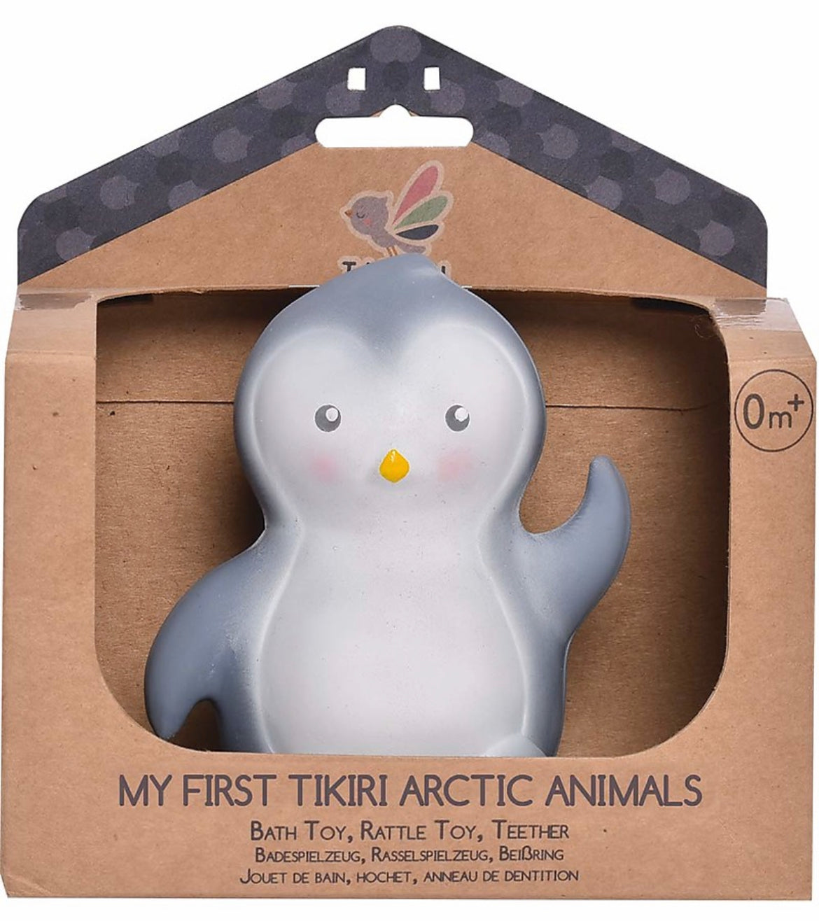 Tikiri

3-in-1 Sonaglio Pinguino, Massaggiagengive, Gioco da Bagno, My First Arctic Animals - 100% Caucciù Naturale