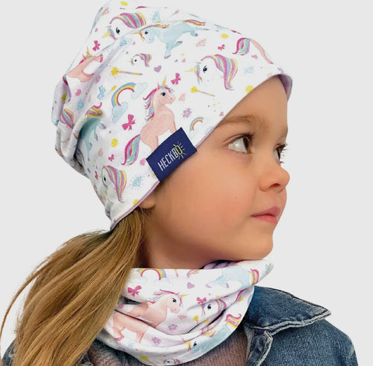 Cappellino e scaldacollo reversibile , 1-6 anni