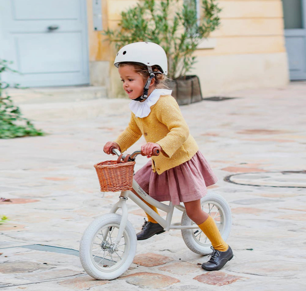 Balance bike con casco-Beige