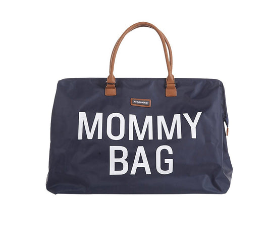 Childhome  Mommy Bag, Borsa Fasciatoio 55x30x40 cm, Blu - Include materassino per il cambio!