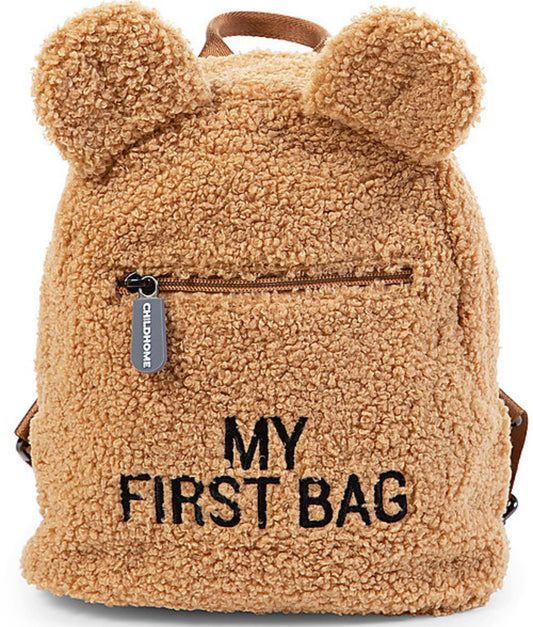 Childhome  Zainetto My First Bag - Teddy Beige - 20x8x24 cm