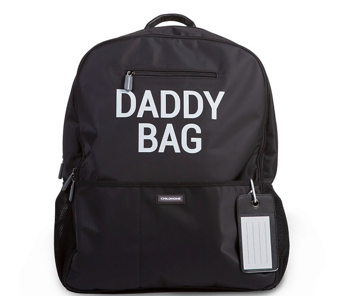 Childhome  Zaino Daddy Bag - 36 x 20 x48 cm - Nero - Include Materassino per il Cambio!