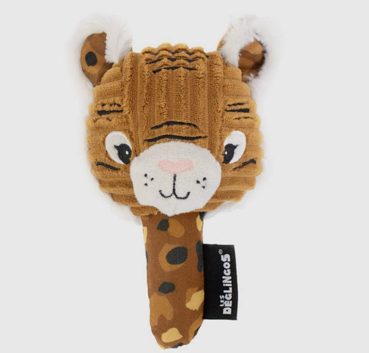 Peluche sonaglio con specchio-Tigre