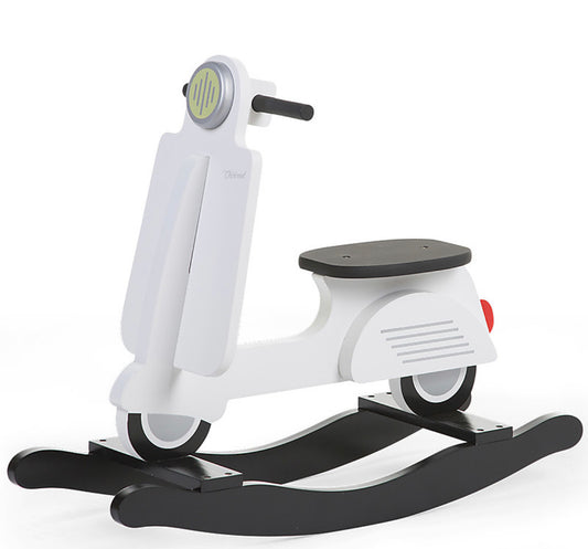 Childhome  Vespa Scooter a Dondolo Black & White - Dai 12 Mesi