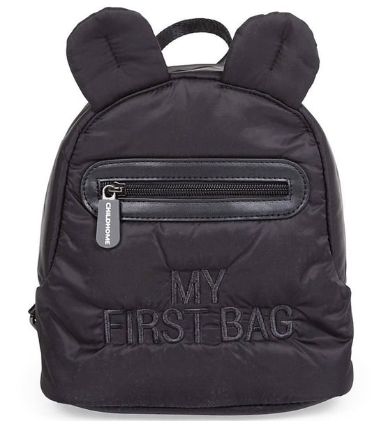 Childhome  Zainetto My First Bag Trapuntato - Nero - 20 x 8 x 24 cm